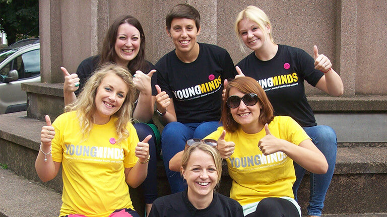 Photo of YoungMinds skydiving team