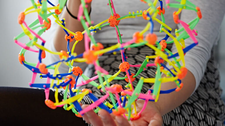 Child playing with toy